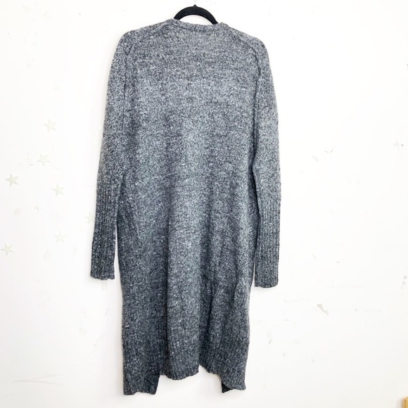 UNIQ marled Gray open closure knit duster cardigan - Picture 3 of 9